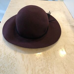 American Eagle Burgundy Wool Felt Hat